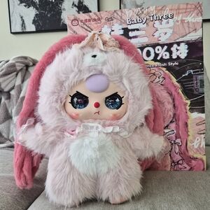 Baby Three AI 800% Confirmed Pink Bunny Confirmed XXL Plush Blind Box